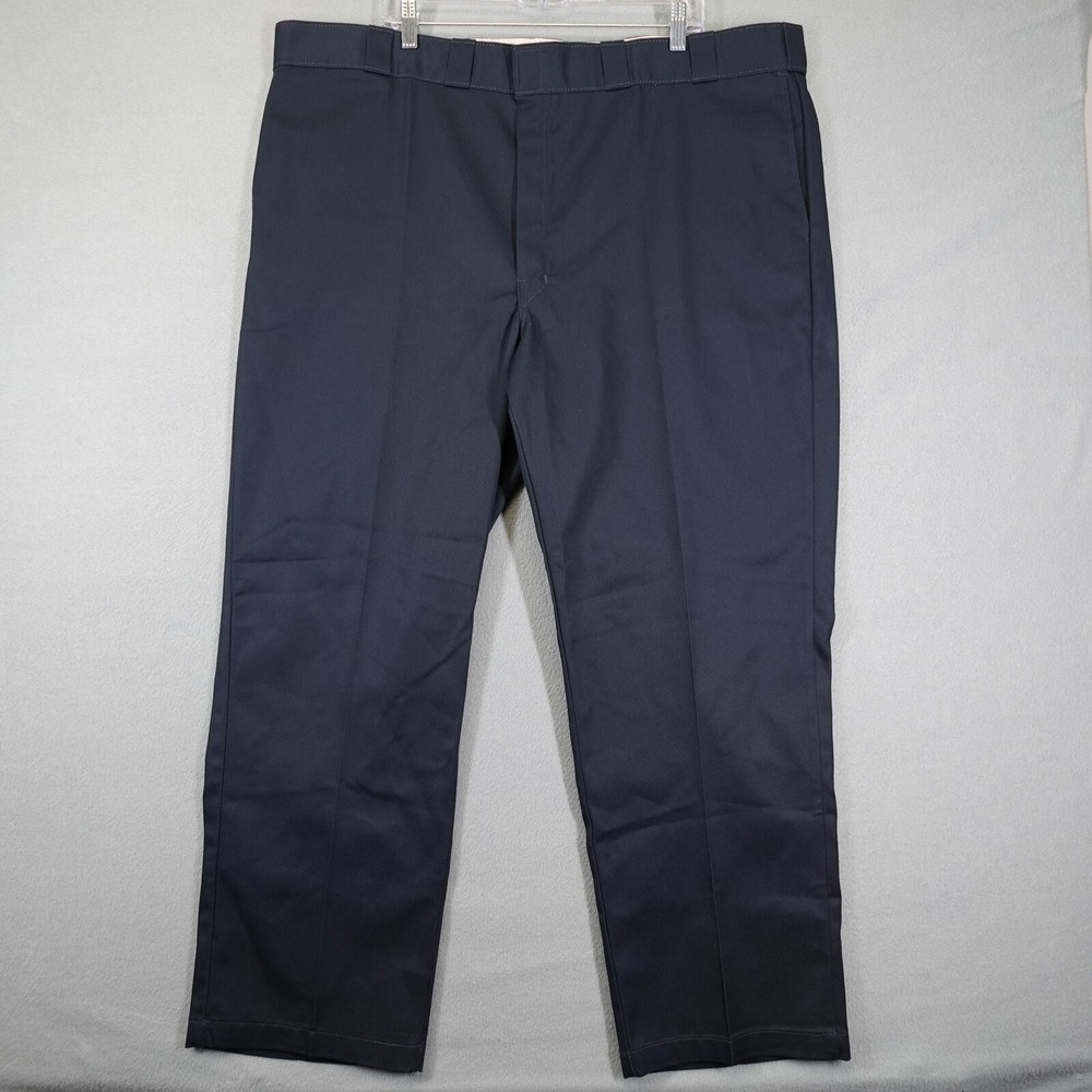 Dickies Pants Mens 46X30 Dark Navy Blue 874 Original Fit Wrinkle Resistant Chino